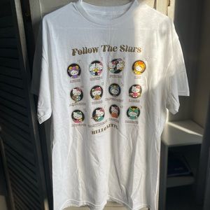 Hello Kitty Follow The Stars Tee Shirt Large